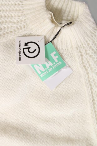 Γυναικείο πουλόβερ Naf Naf, Μέγεθος M, Χρώμα Λευκό, Τιμή 19,18 €