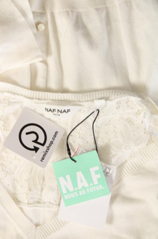 Дамски пуловер Naf Naf, Размер L, Цвят Бял, Цена 37,20 лв.