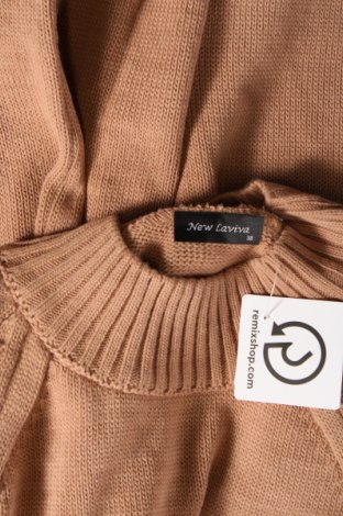 Дамски пуловер New Laviva, Размер M, Цвят Кафяв, Цена 37,20 лв.