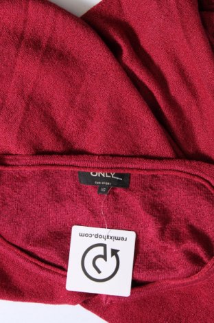 Дамски пуловер ONLY, Размер XS, Цвят Червен, Цена 10,80 лв.