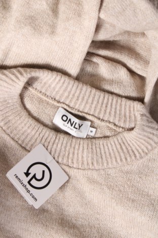 Дамски пуловер ONLY, Размер M, Цвят Бежов, Цена 11,61 лв.