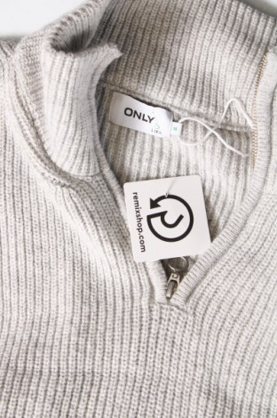 Дамски пуловер ONLY, Размер M, Цвят Сив, Цена 20,46 лв.