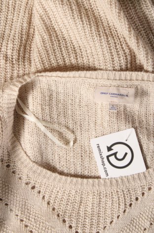 Γυναικείο πουλόβερ ONLY Carmakoma, Μέγεθος XXL, Χρώμα  Μπέζ, Τιμή 5,85 €