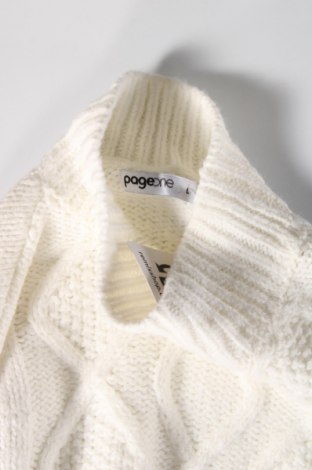 Γυναικείο πουλόβερ Page One, Μέγεθος L, Χρώμα Λευκό, Τιμή 7,53 €