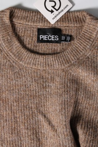 Damski sweter Pieces, Rozmiar XL, Kolor Brązowy, Cena 43,18 zł