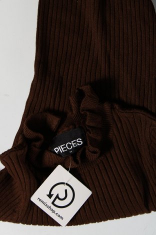 Дамски пуловер Pieces, Размер M, Цвят Кафяв, Цена 11,88 лв.