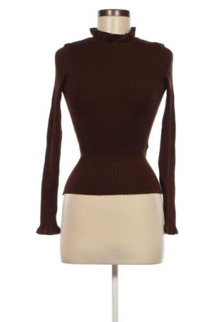 Дамски пуловер Pieces, Размер M, Цвят Кафяв, Цена 11,88 лв.