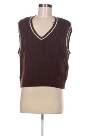 Дамски пуловер Pull&Bear, Размер L, Цвят Кафяв, Цена 8,74 лв.