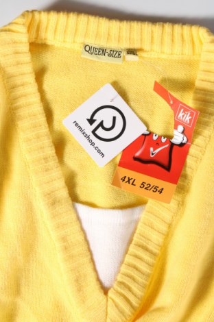 Pulover de femei Queen-Size, Mărime 4XL, Culoare Galben, Preț 128,62 Lei