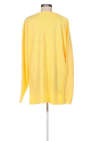 Дамски пуловер Queen-Size, Размер 4XL, Цвят Жълт, Цена 41,40 лв.