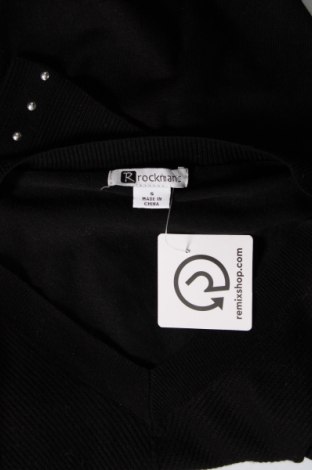 Дамски пуловер Rockmans, Размер S, Цвят Черен, Цена 26,69 лв.