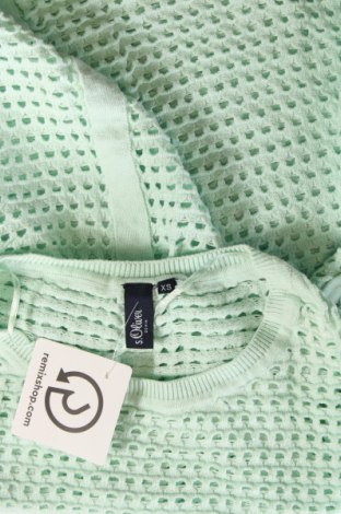 Дамски пуловер S.Oliver, Размер XS, Цвят Зелен, Цена 6,15 лв.
