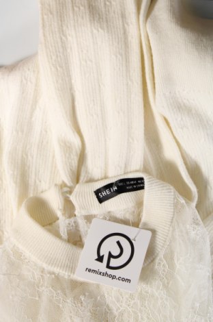 Дамски пуловер SHEIN, Размер L, Цвят Екрю, Цена 13,34 лв.