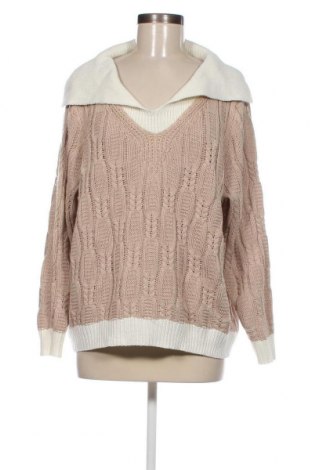 Дамски пуловер SHEIN, Размер XL, Цвят Бежов, Цена 18,85 лв.