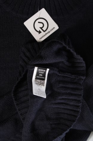Γυναικείο πουλόβερ SHEIN, Μέγεθος 3XL, Χρώμα Μπλέ, Τιμή 15,25 €