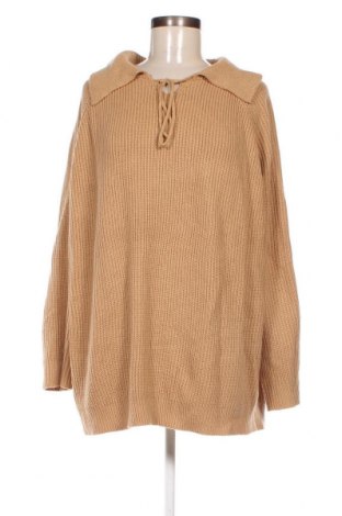 Дамски пуловер SHEIN, Размер XXL, Цвят Кафяв, Цена 29,00 лв.