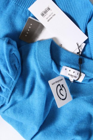 Дамски пуловер SUNCOO, Размер M, Цвят Син, Цена 50,40 лв.