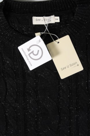 Γυναικείο πουλόβερ See U Soon, Μέγεθος S, Χρώμα Μαύρο, Τιμή 15,82 €