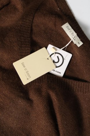 Γυναικείο πουλόβερ See U Soon, Μέγεθος M, Χρώμα Καφέ, Τιμή 47,94 €