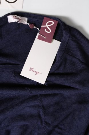 Γυναικείο πουλόβερ Sheego, Μέγεθος 3XL, Χρώμα Μπλέ, Τιμή 28,28 €