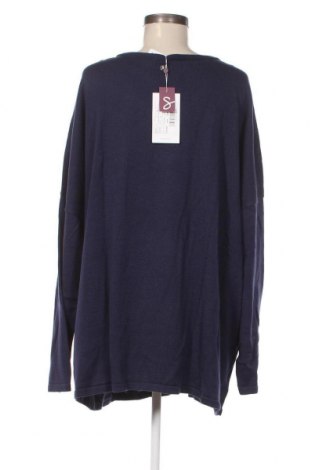 Γυναικείο πουλόβερ Sheego, Μέγεθος 3XL, Χρώμα Μπλέ, Τιμή 28,28 €