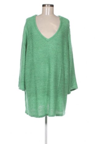 Дамски пуловер Sheego, Размер 3XL, Цвят Зелен, Цена 46,50 лв.