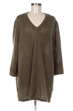 Дамски пуловер Sheego, Размер 3XL, Цвят Зелен, Цена 54,87 лв.