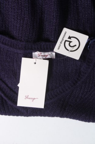 Γυναικείο πουλόβερ Sheego, Μέγεθος XL, Χρώμα Μπλέ, Τιμή 18,22 €