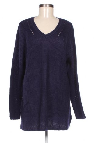 Γυναικείο πουλόβερ Sheego, Μέγεθος XL, Χρώμα Μπλέ, Τιμή 18,22 €