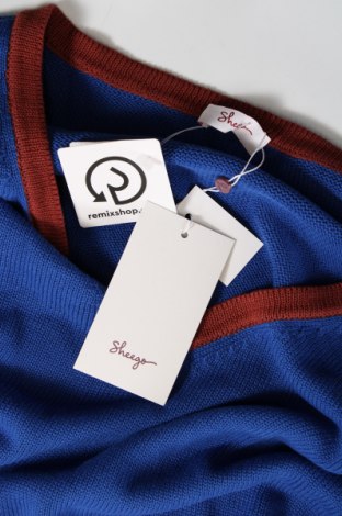 Γυναικείο πουλόβερ Sheego, Μέγεθος XXL, Χρώμα Μπλέ, Τιμή 25,41 €