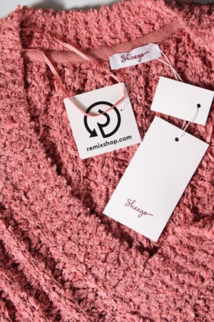 Дамски пуловер Sheego, Размер 3XL, Цвят Розов, Цена 30,69 лв.