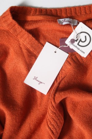 Дамски пуловер Sheego, Размер L, Цвят Оранжев, Цена 39,99 лв.