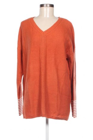 Дамски пуловер Sheego, Размер L, Цвят Оранжев, Цена 24,18 лв.