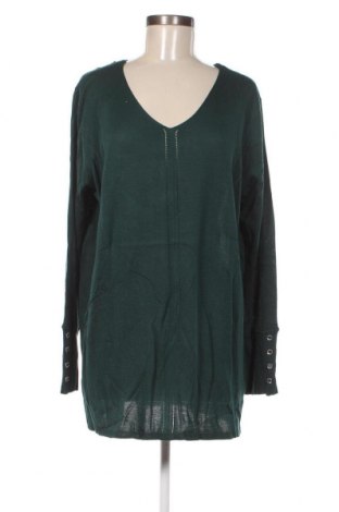 Дамски пуловер Sheego, Размер XXL, Цвят Зелен, Цена 37,20 лв.