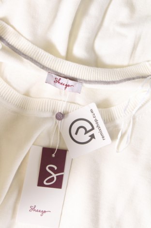 Γυναικείο πουλόβερ Sheego, Μέγεθος 4XL, Χρώμα Λευκό, Τιμή 27,33 €