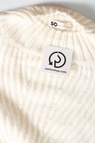 Γυναικείο πουλόβερ So, Μέγεθος XL, Χρώμα Λευκό, Τιμή 7,18 €