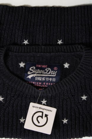 Дамски пуловер Superdry, Размер M, Цвят Син, Цена 29,14 лв.