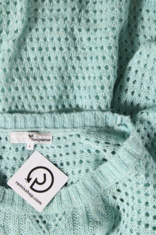 Damenpullover Think Positive, Größe L, Farbe Blau, Preis € 4,04