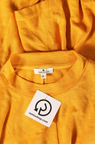Дамски пуловер Tom Tailor, Размер S, Цвят Жълт, Цена 10,66 лв.