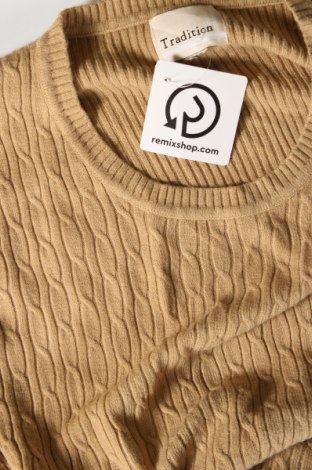Дамски пуловер Tradition, Размер L, Цвят Бежов, Цена 4,35 лв.