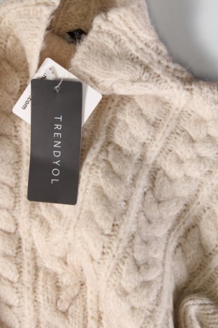 Дамски пуловер Trendyol, Размер M, Цвят Бежов, Цена 37,20 лв.