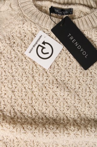 Дамски пуловер Trendyol, Размер M, Цвят Бежов, Цена 37,20 лв.
