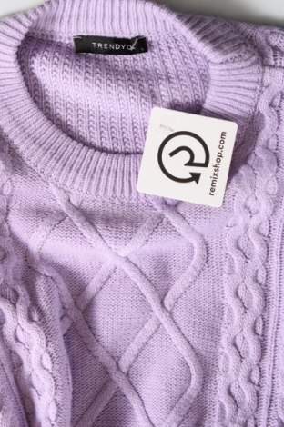 Дамски пуловер Trendyol, Размер L, Цвят Лилав, Цена 17,63 лв.
