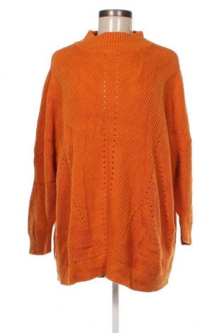 Дамски пуловер Ulla Popken, Размер L, Цвят Оранжев, Цена 10,66 лв.