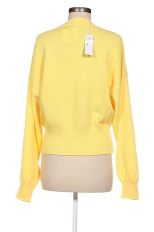 Дамски пуловер United Colors Of Benetton, Размер L, Цвят Жълт, Цена 30,69 лв.