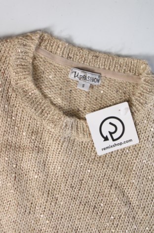 Дамски пуловер Up 2 Fashion, Размер S, Цвят Бежов, Цена 11,60 лв.