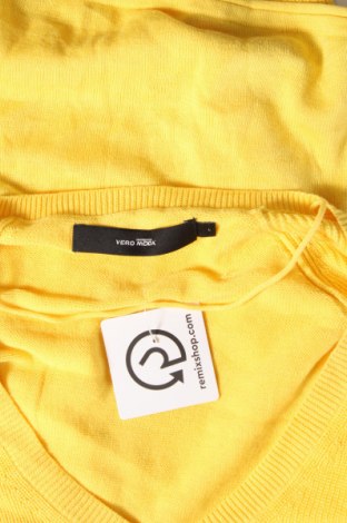 Дамски пуловер Vero Moda, Размер L, Цвят Жълт, Цена 11,61 лв.