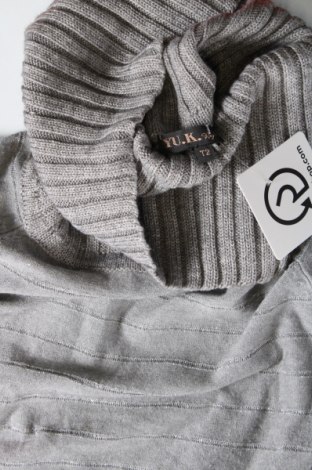 Дамски пуловер YU. K., Размер S, Цвят Сив, Цена 14,62 лв.