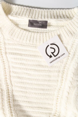 Дамски пуловер Yessica, Размер M, Цвят Екрю, Цена 11,02 лв.