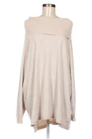 Γυναικείο πουλόβερ Yessica, Μέγεθος 4XL, Χρώμα  Μπέζ, Τιμή 17,04 €